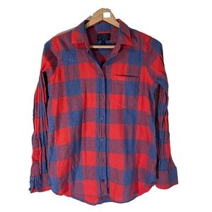 J.crew fiery sunset Buffalo check boy fit shirt